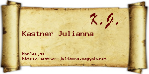 Kastner Julianna névjegykártya